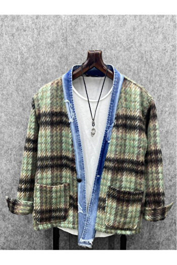 FıttingRoom Без підкладки Oversize Лазерне різання Лісорубська куртка