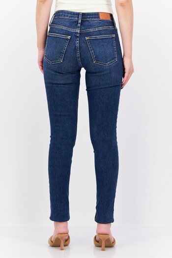 Esprit Women Skinny Fit Washed Stretchable Jeans, Navy