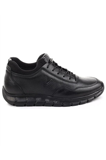 Voyager 5470 Mr Men's Black Nata Leather Sports Shoes - Casual