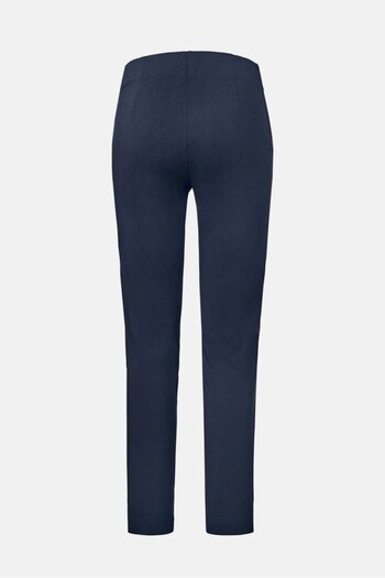 Tchibo Women Regular Fit Plain Straight Leg Pant, Navy