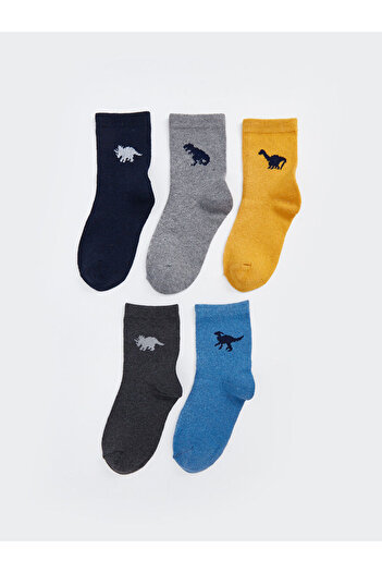 LC Waikiki Lcwk Patterned Boys' Sock Socks 5-Piece