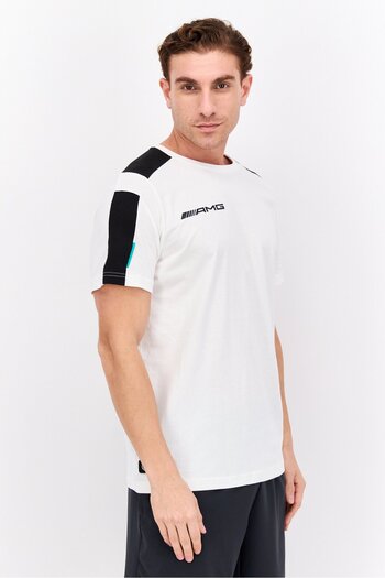 Puma x Mercedes AMG Men Sportswear Fit Training T Shirt, White