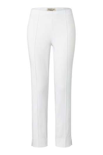 Tchibo Women Slim Fit Solid Chino Pants, White