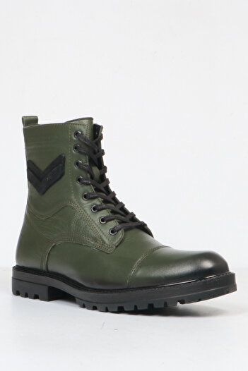 Hammer Jack Ανδρικές μπότες από γνήσιο δέρμα Khaki Folce