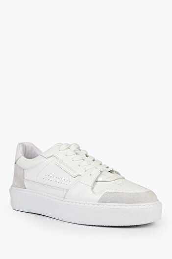 Hammer Jack Honor Genuine Leather White Men's Shoes
