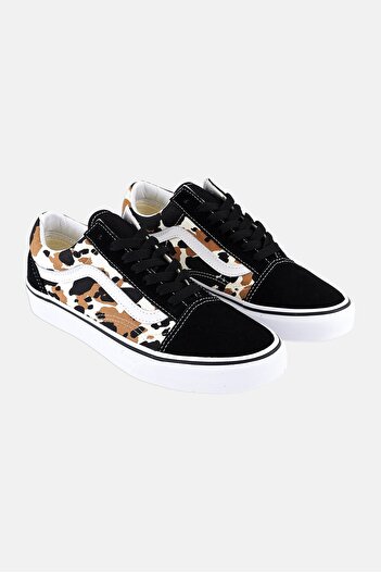 Vans Women Lace Up Skate Shoes, Black