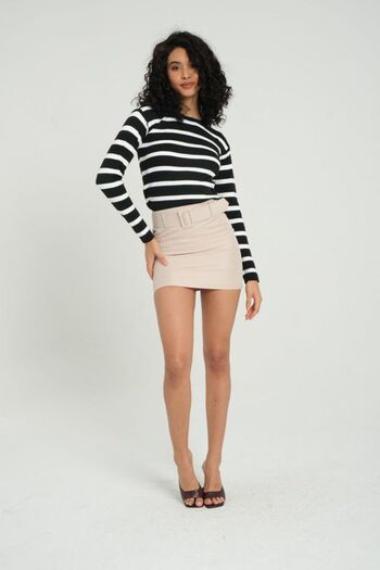Hiccup Crew Neck Striped Sweater