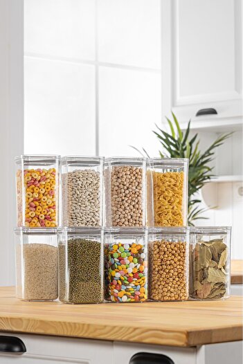 Milenay Crystal Clear Series - 1.2Lt Volume Vacuum Silicone Storage Container, 3 Pieces