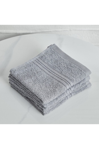 Home Box Essential Carded 4-Piece Face Towel Set - 30x30 cm