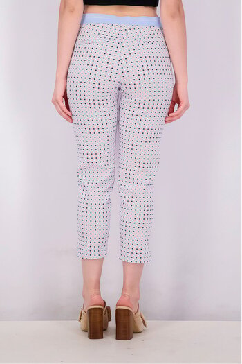 Tchibo Women Cropped Stretch Trousers, Blue