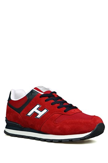 Hammer Jack Red Genuine Leather Colombia Men's Sports Shoes
