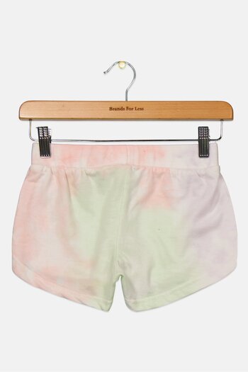 Imperial Star Kids Girl Plain Pull On Shorts, Pink Combo