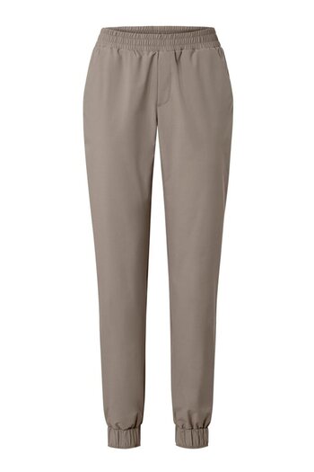 Tchibo Women Regular Fit Solid Jogger Pants, Beige