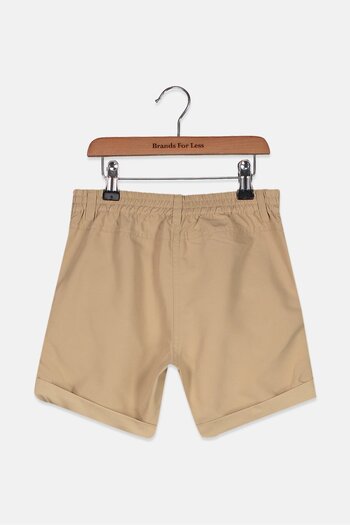 Tchibo Kid Girls Plain Basic Shorts, Light Brown