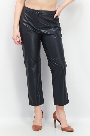 Esprit Women Regular Fit Solid Pants, Black