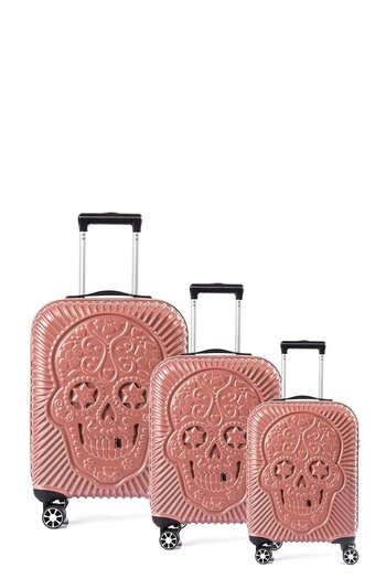 ÇÇS 5186 PARLAK POLIKARBON 3 LÜ VALİZ SETİ