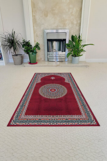 Napoli Home Digital Printed Non-Slip Base Washable Gift Dowry Prayer Mat Prayer Rug