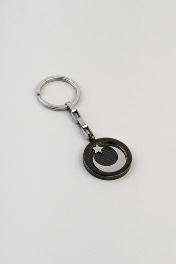 Stylesteel Moon Star Steel Keychain
