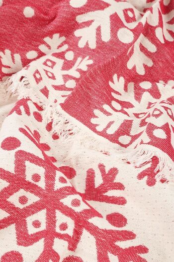 Befera Design single Muslin Pique - 100% Cotton Jacquard Bedspread, Tv Blanket 140x200 snowflake