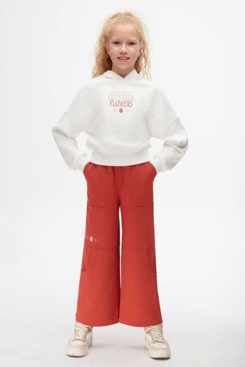HAUSEkids 8-14 Years Old Talk Flowers Girl's Suit - Ecru