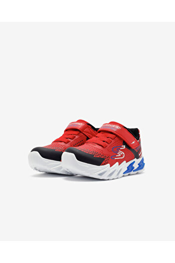SKECHERS Flexglow Bolt Küçük Erkek Çocuk Kırmızı Işıklı Spor Ayakkabı 400138n Rdbk