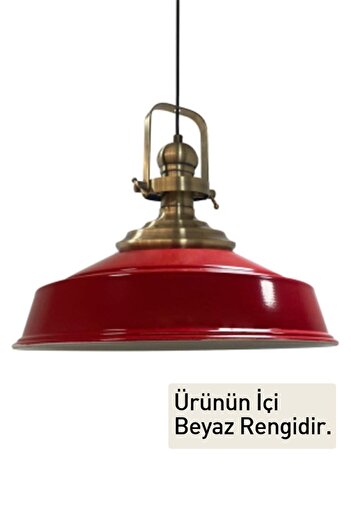 Bamyum Kırmızı Asaletli Ikili Avize Eskitme Başlık Retro Sarkıt Lamba Mutfak Salon Kafe Avizeleri