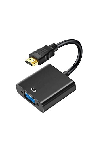 Unichrome Tablet Projeksiyon Notebook Uyumlu Hdmi To Vga Kablo Siyah