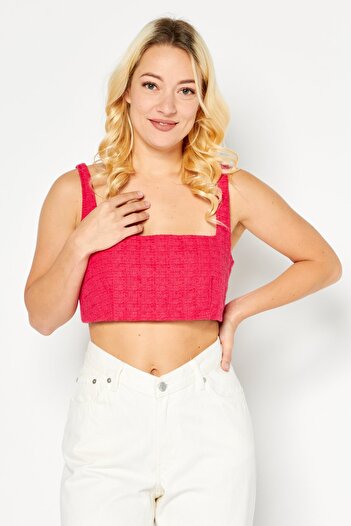 Royalty Women Non Padded Textured Bralette, Dark Pink