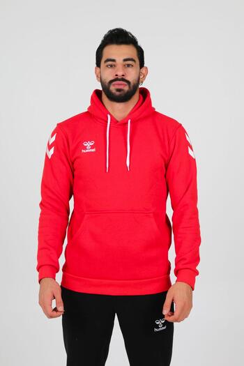 hummel Armin Red Cotton Hoodie