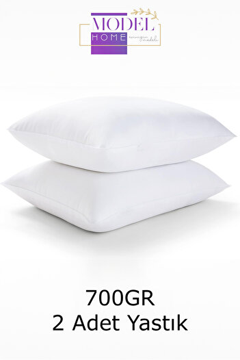 MODELHOME 2 Pieces of Bead Silicone Pillow - 700 Gram Antiallergic (50x70 Cm)
