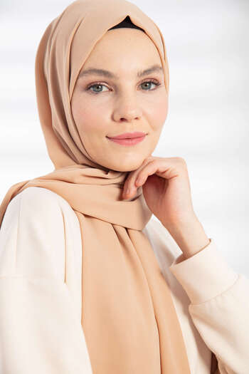 PURESCARFS Latte Crepe Shawl