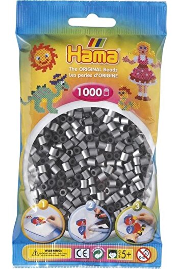 Hama Μίντι Χάντζες 1.000 τεμαχίων - Ασημί