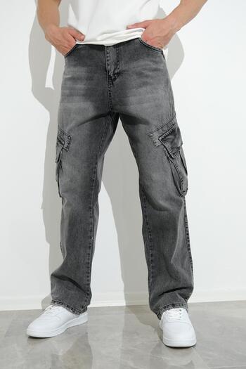 Oksit Fierello Loose Cut Baggy Fit Jeans with Cargo Pockets
