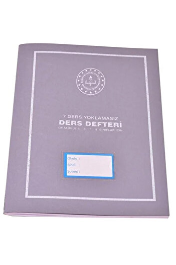 Gülpaş Textbook Non-Polluting 7 Lessons 6-7-8 Grade Plastic Cover