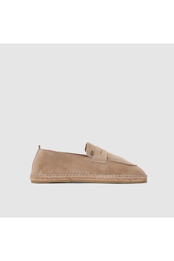 TOGO Bej Süet Erkek Espadril Loafer Ayakkabı[052051]