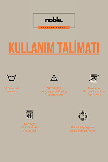 Noble Halı Dijital Baskı Sarı Kırmızı Aslanlı Halı Makinada Yıkanabilir Genç Odası Taraftar Halısı