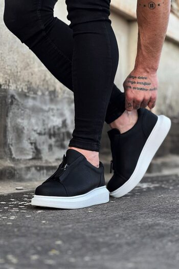 kapsulavm Black Skin Men's Casual Shoes