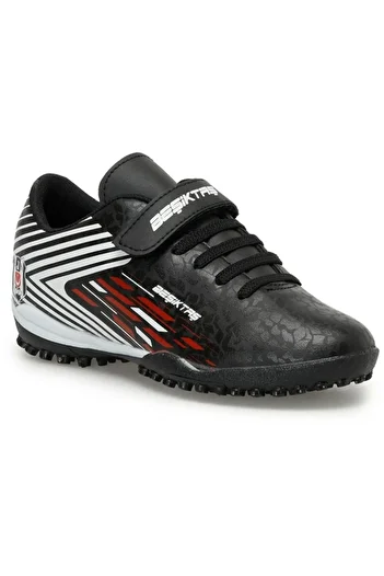 Kinetix Bruno J Tx 3 Fx Velcro Lightweight Children's Astroturf Shoes BLACK WHITE