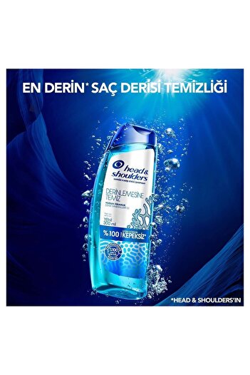 Head&Shoulders Derinlemesine Temiz Şampuan Saç Derisi Detoksu 300 ml