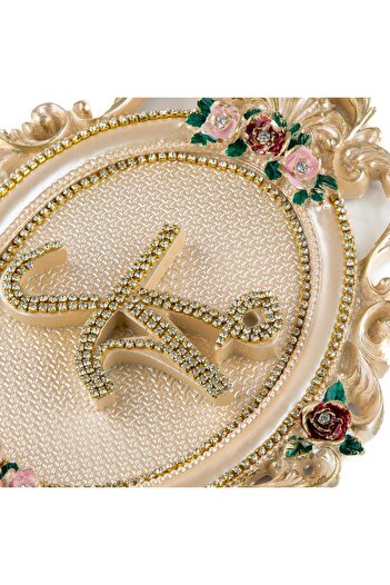 Saray Ottoman handicraft Alah Muhammed Lafız Oval Pano Lafız Takımı Ev Dekorasyon Aksesuarı Sedef