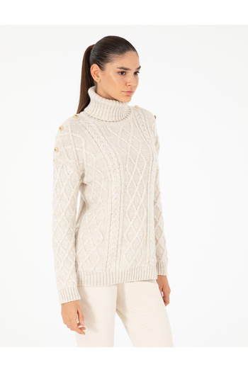 Pierre Cardin Ecru Regular Fit Sweater 50294435 -Vr019