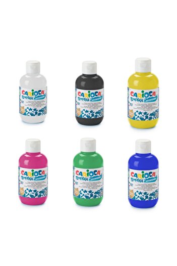 CARIOCA Tempera Suluboya Süper Yıkanabilir 6 Renk 250 Ml Set
