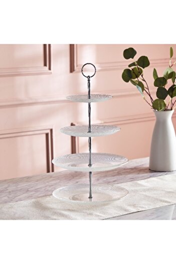 Home Box Vintage 4-Tier Cake Platter