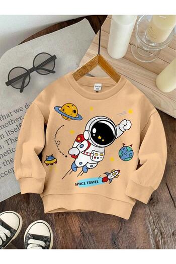 BENROMA ΠΑΙΔΙΚΟ ΦΟΥΤΕΡ ΜΕ ΠΟΔΗΛΑΤΟ ΛΑΙΜΟ SPACE PRINTED