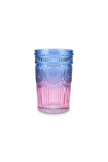 Karaca Sunflower Meşrubat Bardağı 332 Ml Mavi Pembe