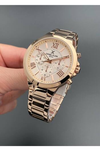 Daniel Klein Women's Wristwatch Rose Color 3 Atm Water Resistance
