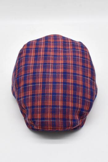 Külah London Plaid Striped Men's Flat Hooded Hat