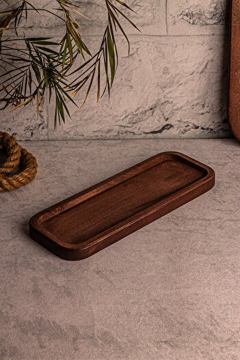 Snippy Elysia Timeless 3 Square Bowls and 3 Bowls Wooden Tray Presentation Holder