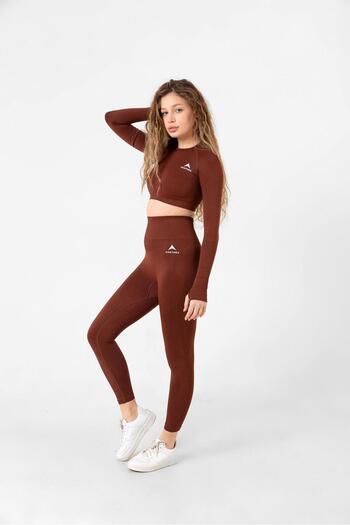 NORTHEX Brown Seamles Recovery Leggings