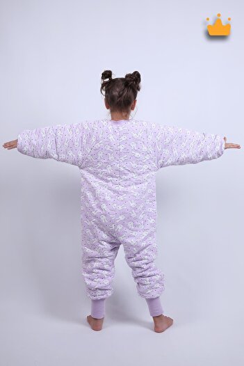 Babyhola 2.5 Tog Premium Kalite Kalın Elyaf Dolgulu Uzun Kollu 2-9 Yaş Kız Erkek Çocuk Uyku Tulumu